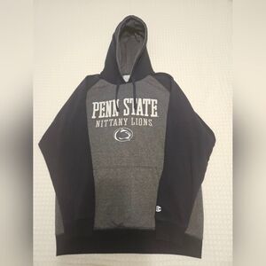 Champion Penn State Nittany Lions Gray Navy Fleece Pullover Hoodie Men’s Size L